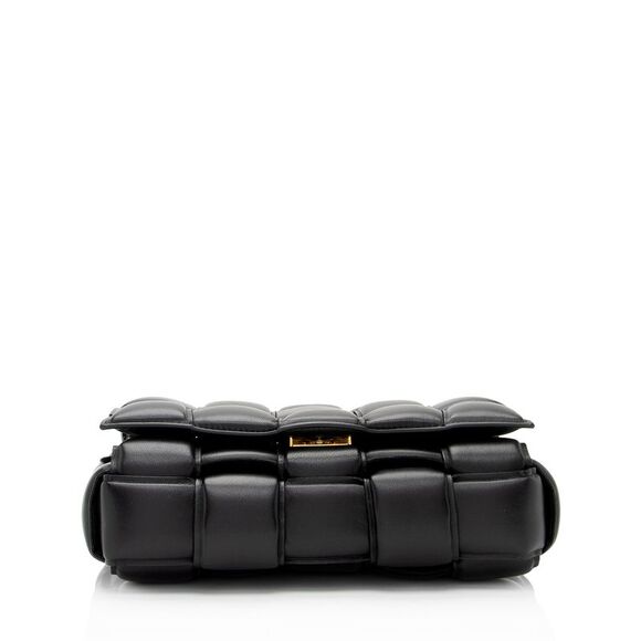 Bottega Veneta Lambskin Cassette Chain Maxi Shoulder Bag - Picture 4 of 16